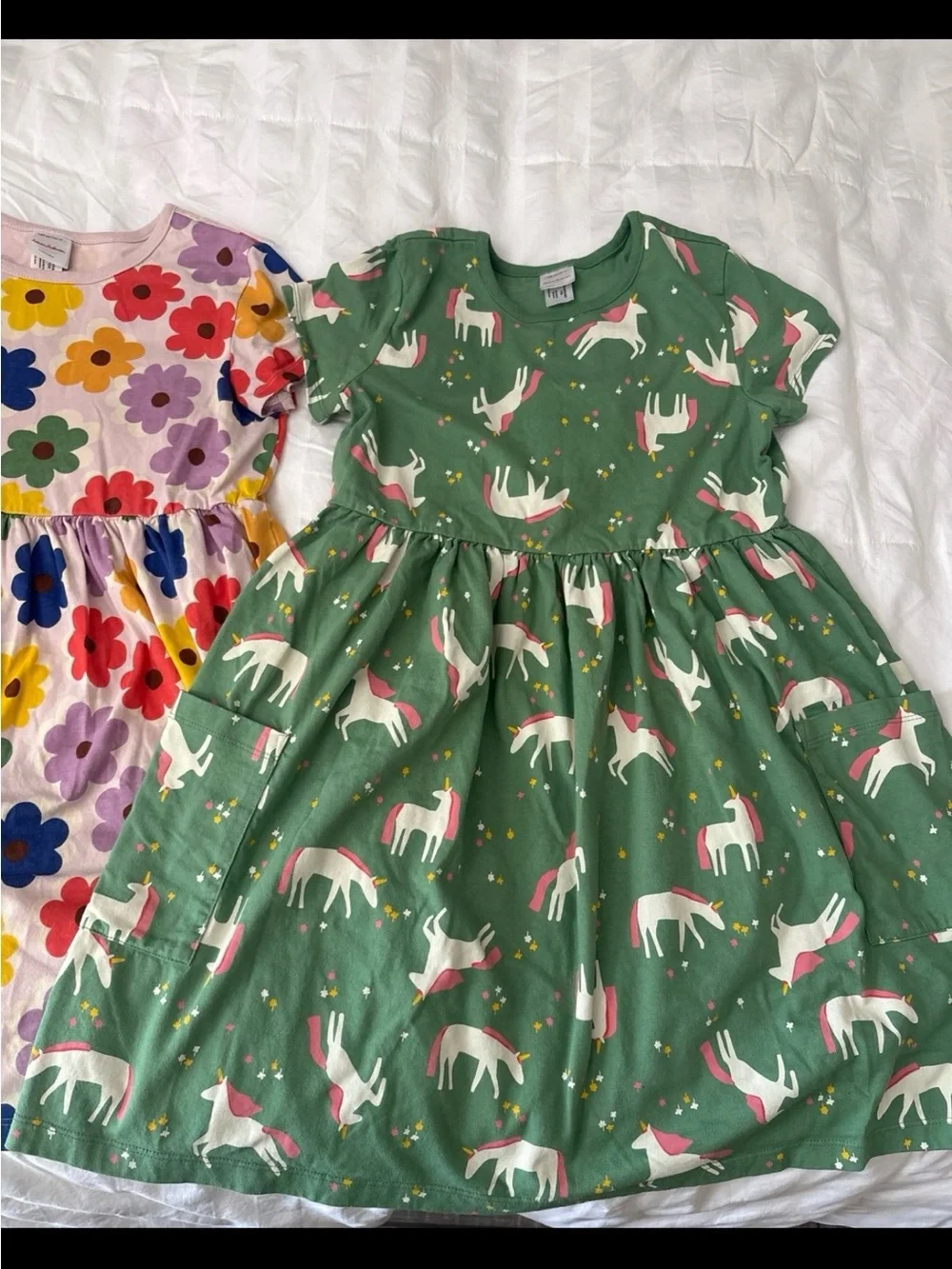 Hanna Andersson Pink Floral Pocket Dress with Multicolor Blooms